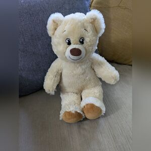 Build a bear créeme beige white teddy bear